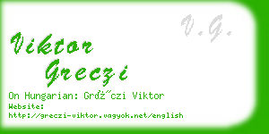 viktor greczi business card